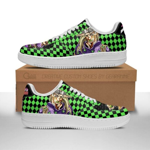 Gyro Zeppeli Sneakers Custom JoJo's Anime Shoes Fan Gift Idea PT06 1