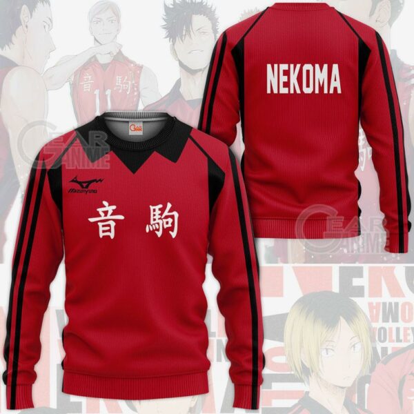 Haikyuu Nekoma High Shirt Costume Anime Hoodie Sweater 2