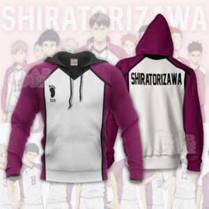 Haikyuu Shiratorizawa Academy Shirt Costume Anime Hoodie Sweater 11