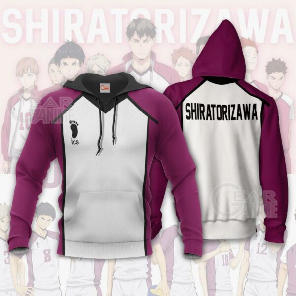 Haikyuu Shiratorizawa Academy Shirt Costume Anime Hoodie Sweater 4