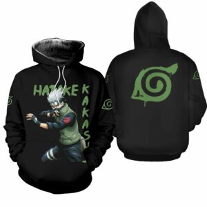 Hatake Kakashi Shirt Konoha Symbol Naruto Anime Hoodie Sweater 5