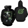 Hatake Kakashi Shirt Konoha Symbol Naruto Anime Hoodie Sweater 6