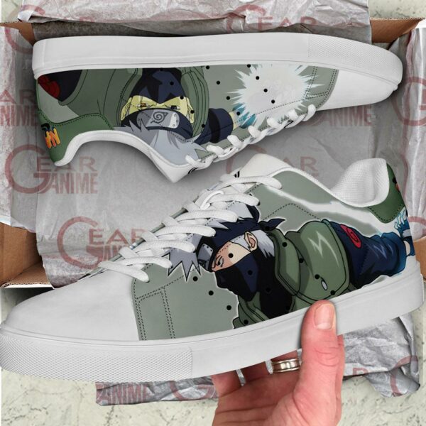 Kakashi Skate Shoes Naruto Anime Custom Shoes PN10 2