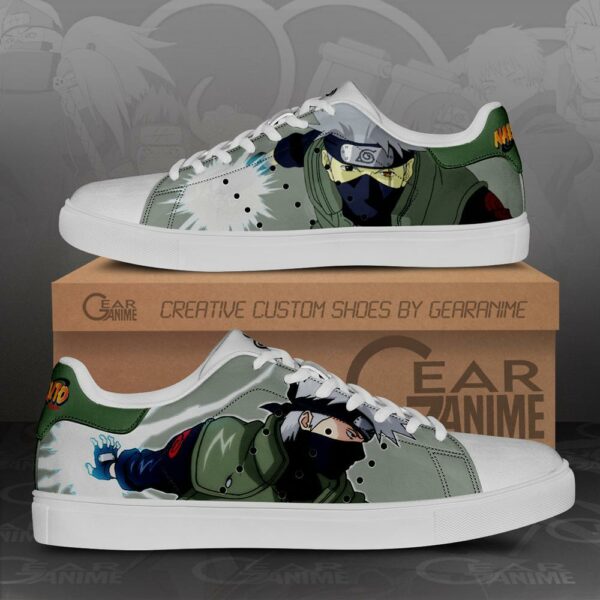 Kakashi Skate Shoes Naruto Anime Custom Shoes PN10 1