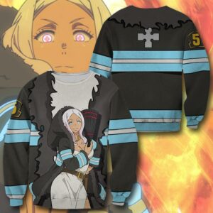 Hibana Fire Force Hoodie Shirt Anime Uniform Sweater Jacket 9