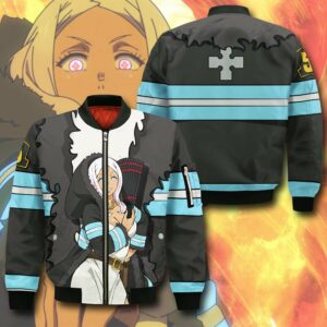 Hibana Fire Force Hoodie Shirt Anime Uniform Sweater Jacket 12