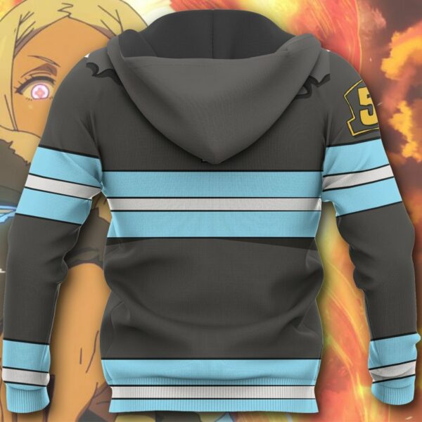 Hibana Fire Force Hoodie Shirt Anime Uniform Sweater Jacket 7