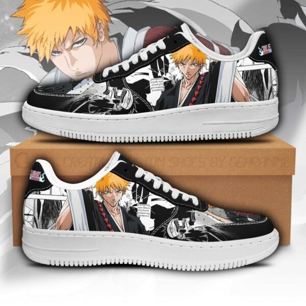 Ichigo Sneakers Bleach Anime Shoes Fan Gift Idea PT05 1