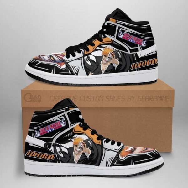 Ichigo Half Hollow Sneakers Bleach Anime Shoes Fan Gift Idea MN05 1