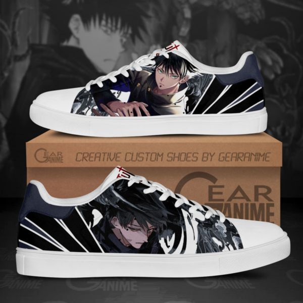 Jujutsu Kaisen Fushiguro Megumi Skate Shoes Custom Anime Shoes 1