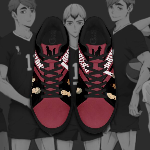 Haikyu Inarizaki Skate Shoes Black Haikyu!! Custom Anime Shoes 4