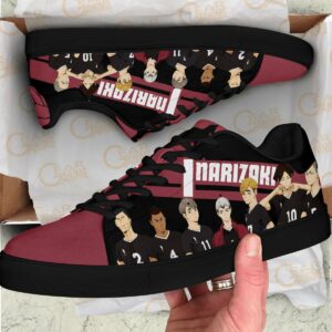 Haikyu Inarizaki Skate Shoes Black Haikyu!! Custom Anime Shoes 6