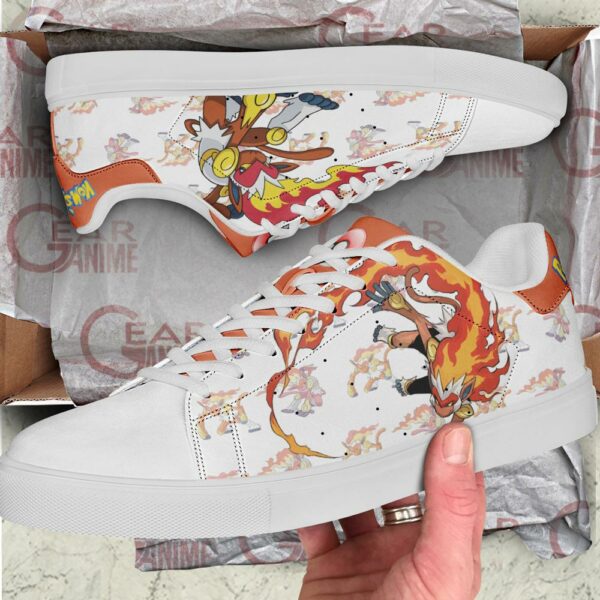 Infernape Skate Shoes Pokemon Custom Anime Shoes PN11 3