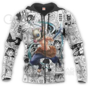 Demon Slayer Inosuke Hoodie Anime Mix Manga KNY Shirt 15