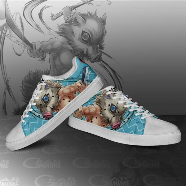 Inosuke Hashibira Skate Shoes Demon Slayer Anime Custom Shoes PN10 3