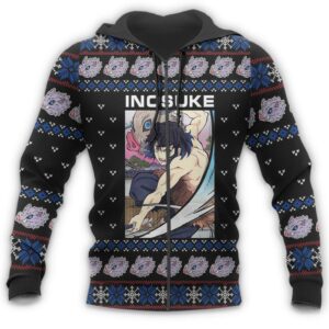 Inosuke Ugly Christmas Sweater Demon Slayer Anime Xmas Gift Custom Clothes 13