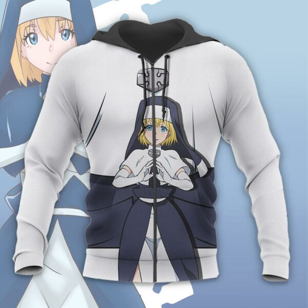 Iris Fire Force Hoodie Shirt Anime Uniform Sweater Jacket 8