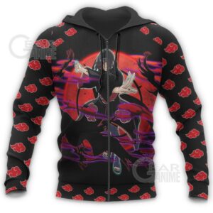 Itachi Akatsuki Hoodie Shirt Custom Naruto Akatsuki Anime Jacket 15