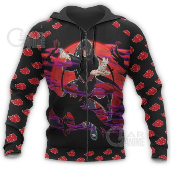 Itachi Akatsuki Hoodie Shirt Custom Naruto Akatsuki Anime Jacket 8