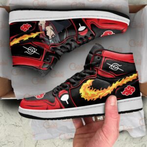 Itachi Sneakers Fireball No Jutsu! Akatsuki Naruto Anime Shoes 8