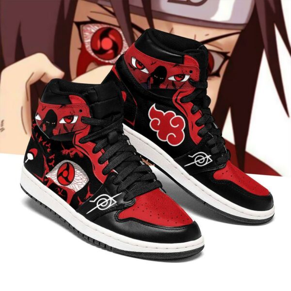 Itachi Akatsuki Sneakers Sharingan Eyes Shoes Naruto Anime 2