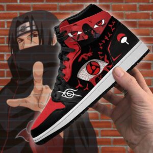 Itachi Akatsuki Sneakers Sharingan Eyes Shoes Naruto Anime 6