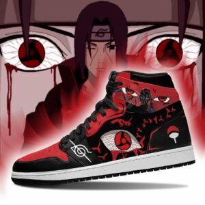 Itachi Akatsuki Sneakers Sharingan Eyes Shoes Naruto Anime 7