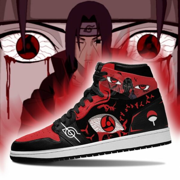 Itachi Akatsuki Sneakers Sharingan Eyes Shoes Naruto Anime 4