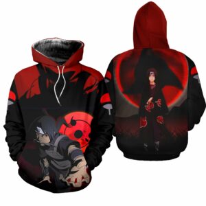 Itachi Sharingan Eyes Shirt Akatsuki Naruto Anime Hoodie Sweater 5