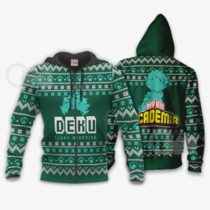 Izuku Midoriya Ugly Christmas Sweater Deku My Hero Academia Xmas Shirt 7