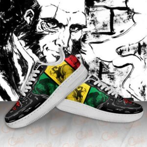 Jet Black Cowboy Bebop Sneakers Anime Custom Shoes PT10 5