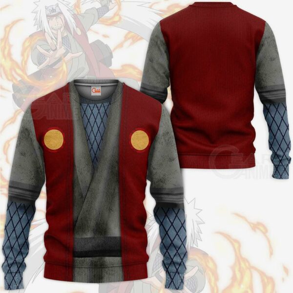 Jiraiya Jacket Costume Cosplay Naruto Anime Hoodie Sweater 3