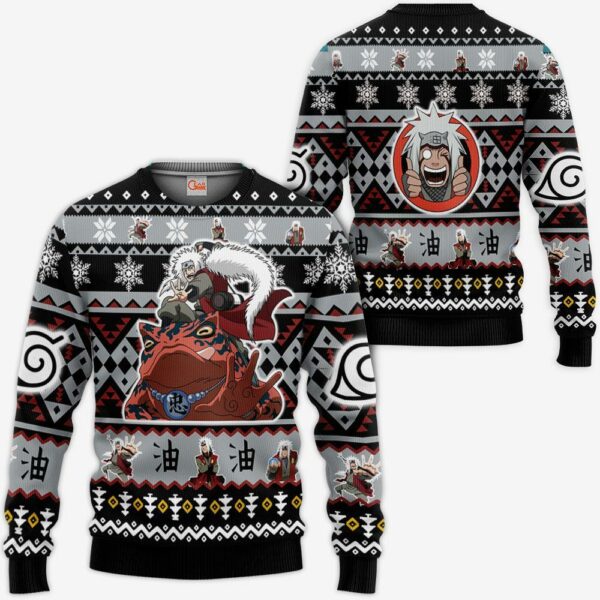 Jiraiya Ugly Christmas Sweater Custom Naruto Xmas Gifts Idea 1