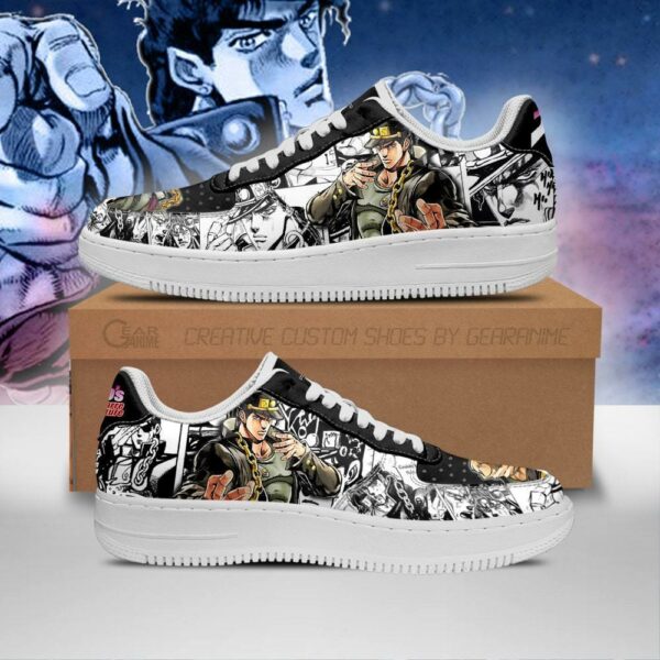 Jotaro Kujo Sneakers Manga Style JoJo's Anime Shoes Fan Gift PT06 1