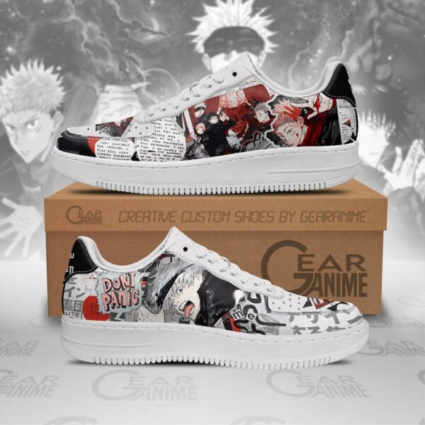 Jujutsu Kaisen Air Sneakers Custom Manga Mixed Anime Shoes 1