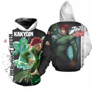 Kakyoin Hierophant Green Shirt JoJo Anime Hoodie Sweater 5