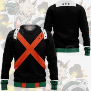 Katsuki Bakugou Shirt Costume My Hero Academia Anime Hoodie Sweater 15