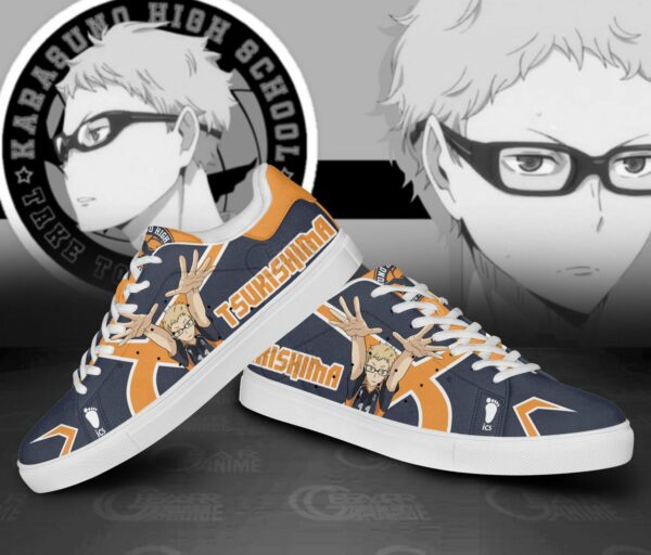 Kei Tsukishima Skate Shoes Custom Haikyuu Anime Shoes 3