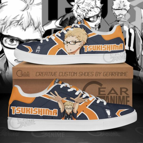 Kei Tsukishima Skate Shoes Custom Haikyuu Anime Shoes 1