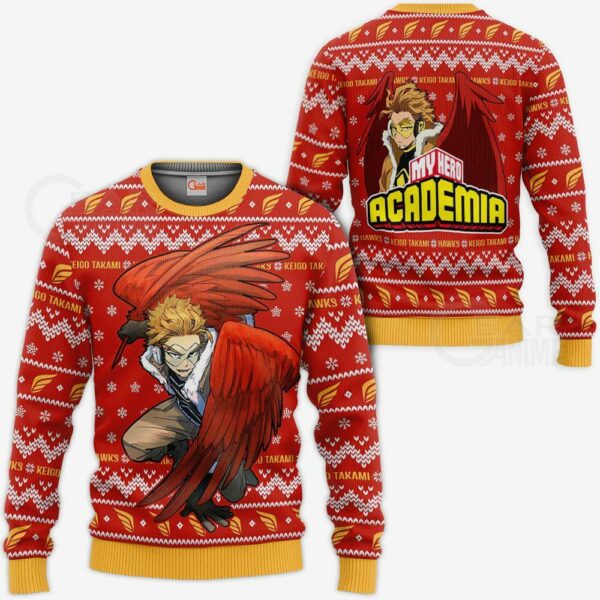 Keigo Takami Hawks Ugly Christmas Sweater My Hero Academia Xmas VA10 1