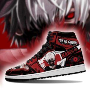 Ken Kaneki Sneakers Tokyo Ghoul Anime High Top Shoes Custom 5