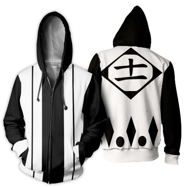 Kenpachi Zaraki Shirt Costume Bleach Anime Hoodie Sweater 1