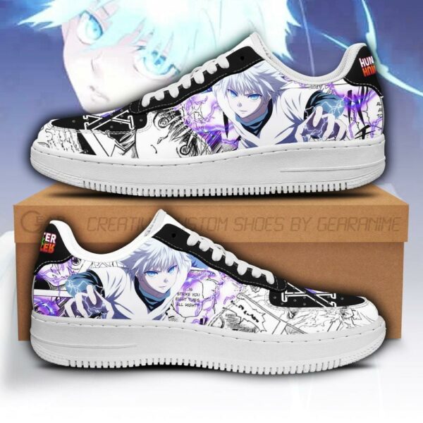 Killua Sneakers Custom Hunter X Hunter Anime Shoes Fan PT05 1