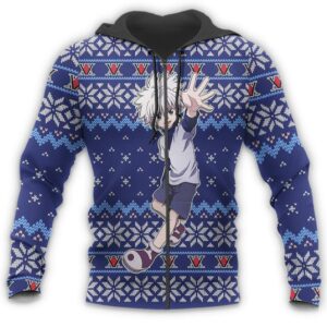 Killua Ugly Christmas Sweater Hunter X Hunter Anime Xmas Gift Custom Clothes 13