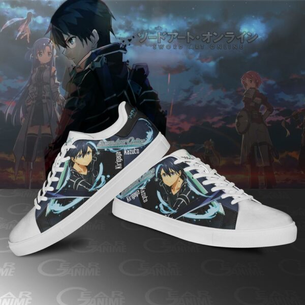 Kazuto Kirigaya Skate Shoes Kirito Sword Art Online Anime Shoes PN10 2