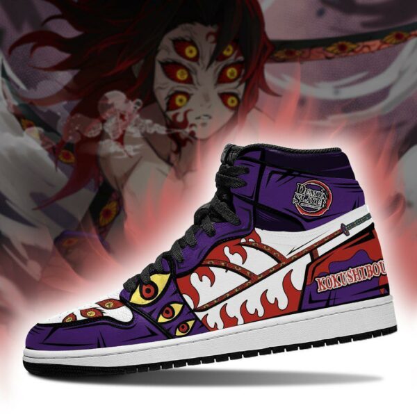 Kokushibou Sneakers Costume Demon Slayer Anime Shoes MN04 3