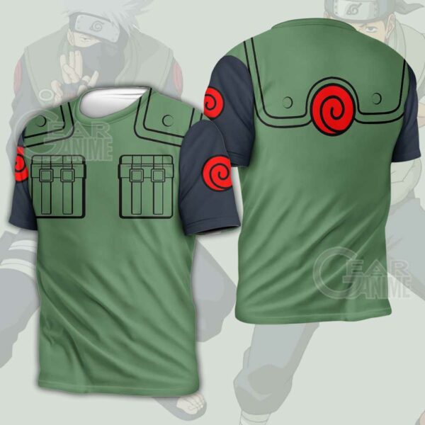 Konoha Jounins Uniform Costume Shirt Leaf Village Naruto Anime 3