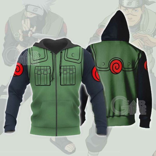 Konoha Jounins Uniform Costume Shirt Leaf Village Naruto Anime 1