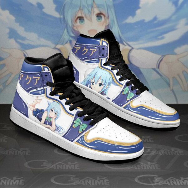 KonoSuba Aqua Sneakers Custom Anime Shoes 2