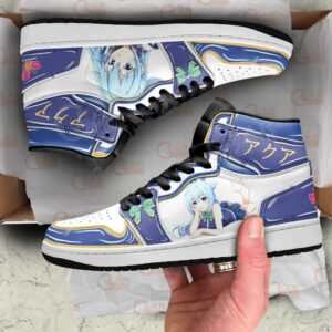 KonoSuba Aqua Sneakers Custom Anime Shoes 6